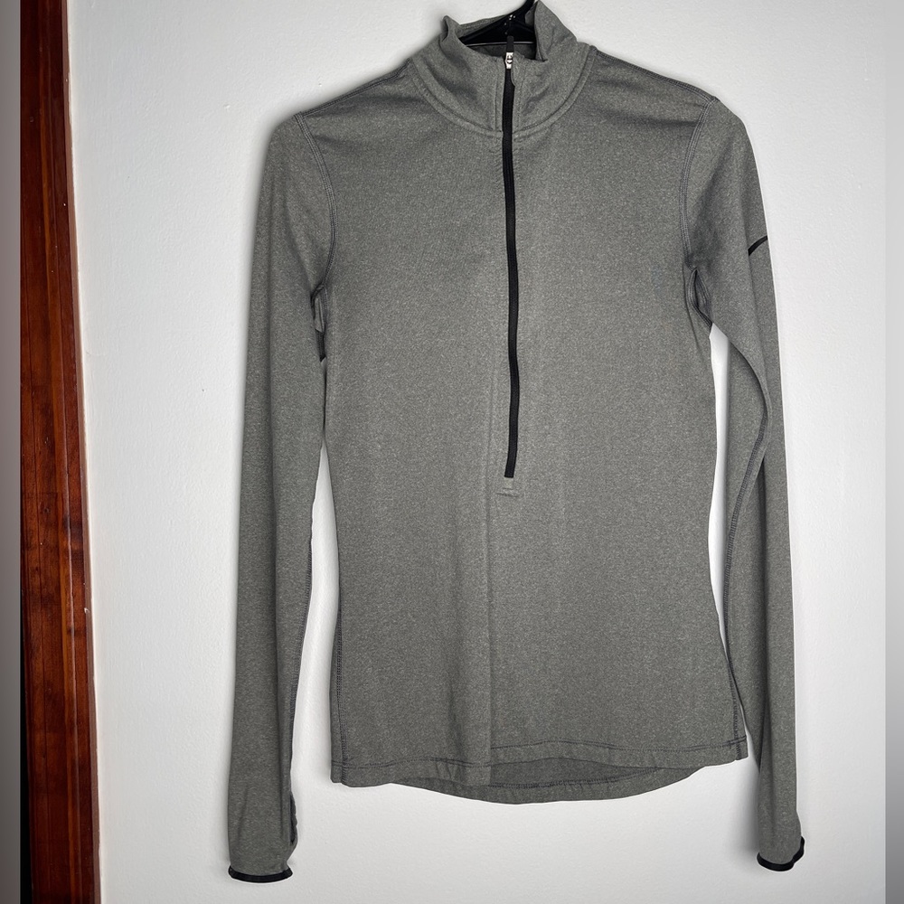 NIKE pro DRI-FIT 3/4 Zip Running Jacket Women’s Grey Size M